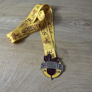 The Office Schrute Farms Virtual 5K 10K Medal Beet Funny Pop Culture Collectible